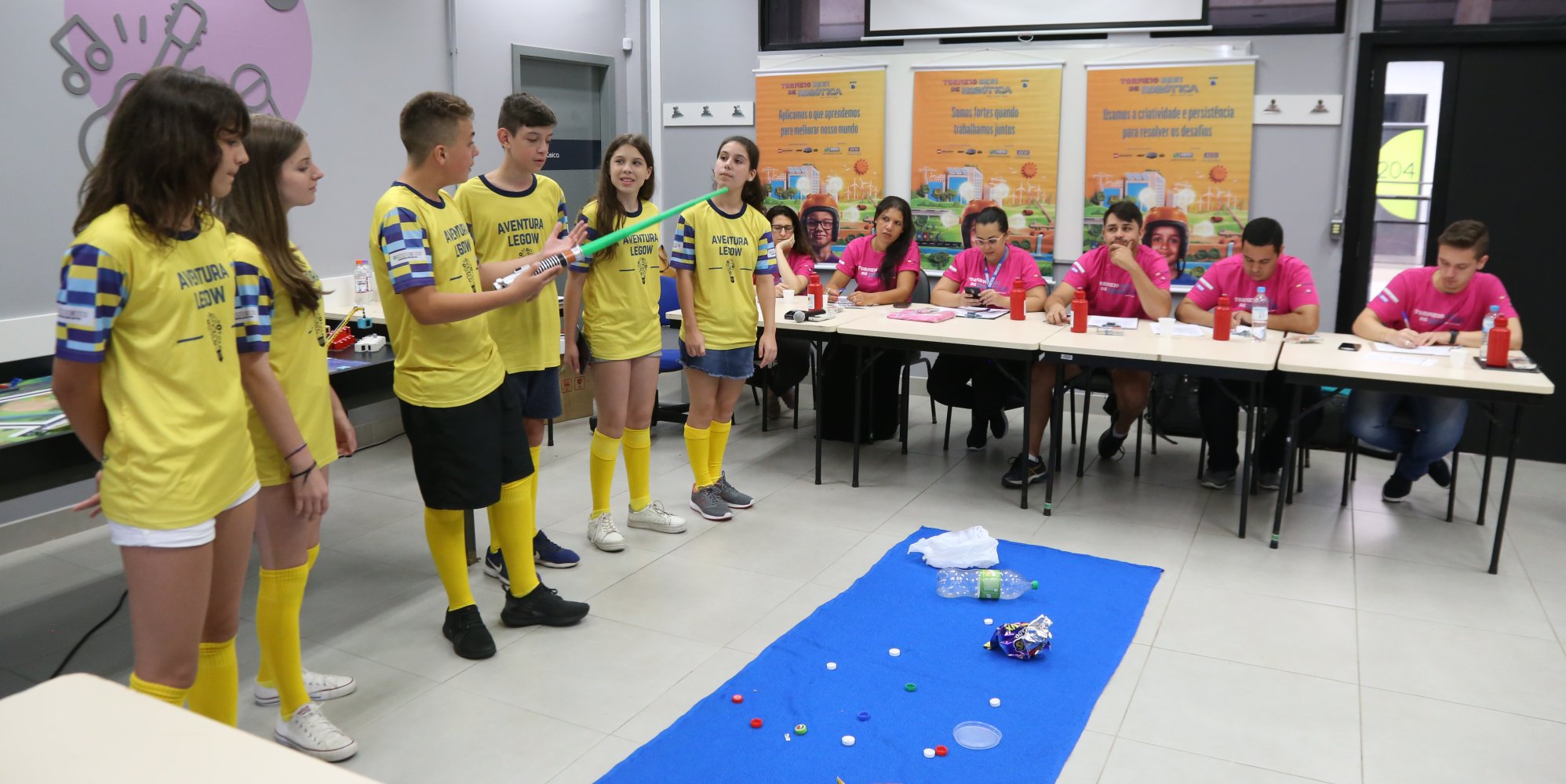 Amistoso de robótica na Escola Sesi de Gravataí