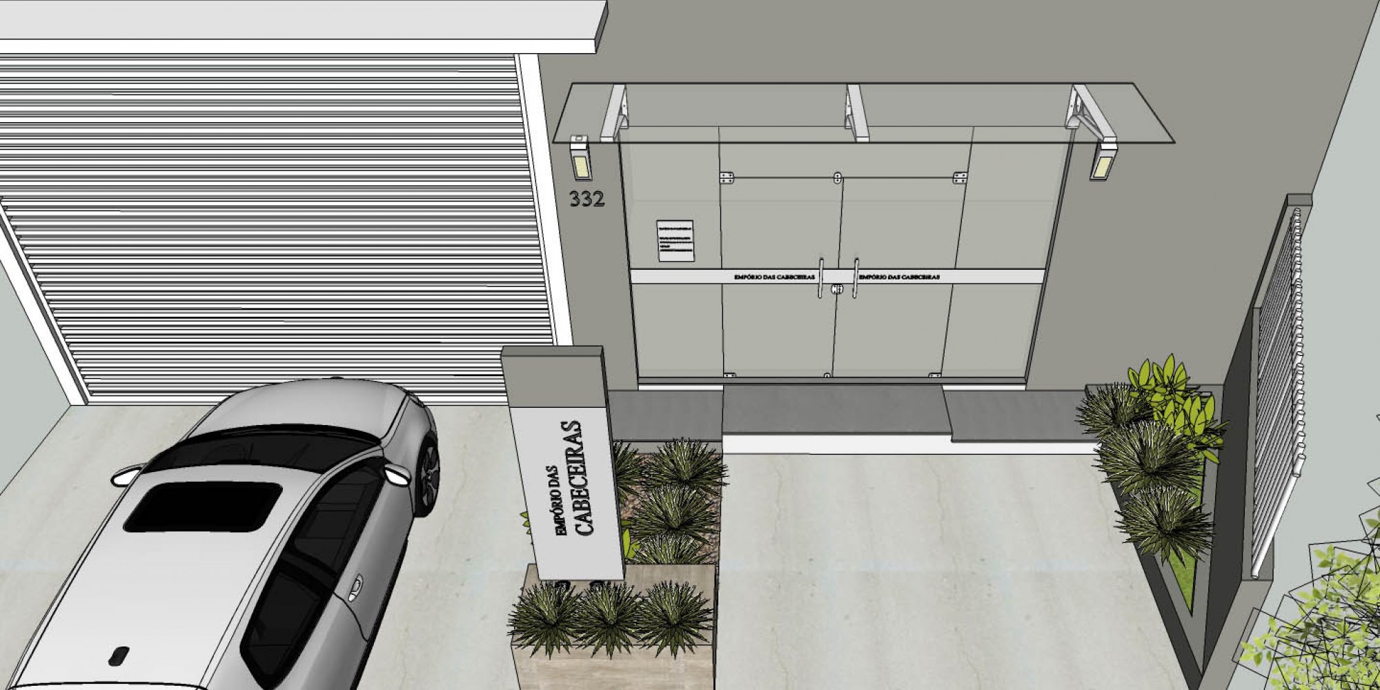 Consultoria de Design de ambientes – Layout de Fachada para o cliente Empório das Cabeceiras localizada na cidade de Porte Alegre – RS 