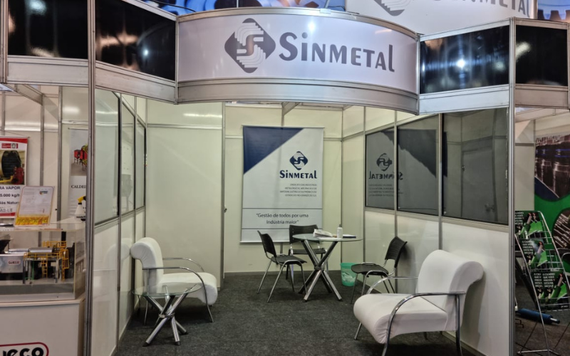 Estande coletivo do Sinmetal beneficia indústrias associadas Estandes do Sinmetal na Feira Mercopar de Caxias do Sul